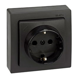 Simon Base superficie Schuko 2p+t 16A 250V Grafito Simon 73 Loft