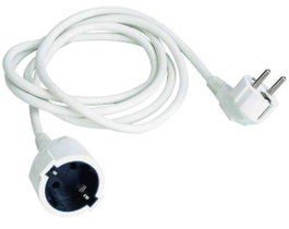 TALOX Alargador de prolongación de cable blanco 2 m 3x1.5