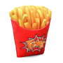 Oh My Pop Cojín Grande Fries Rojo 33 x 33 x 10 cm