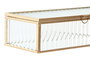 DKD Home Decor Joyero de Cristal y Metal Transparente y Dorado 23x10,5x6 cm