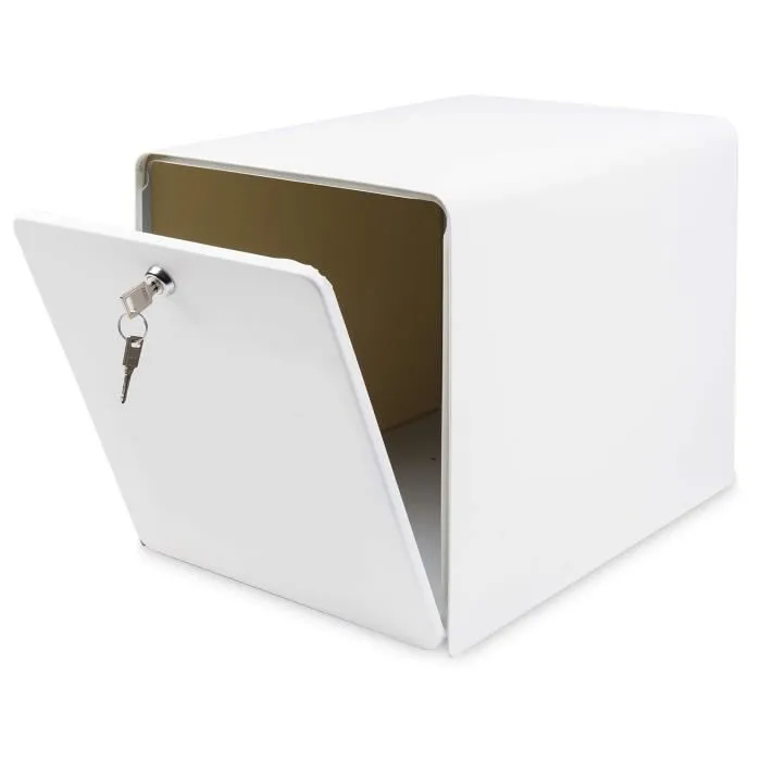 Burg Wachter Buzón Costero en Acero Galvanizado - 2 Puertas - Blanco Burg Wachter Buzón Costero en Acero Galvanizado - 2 Puertas - Blanco