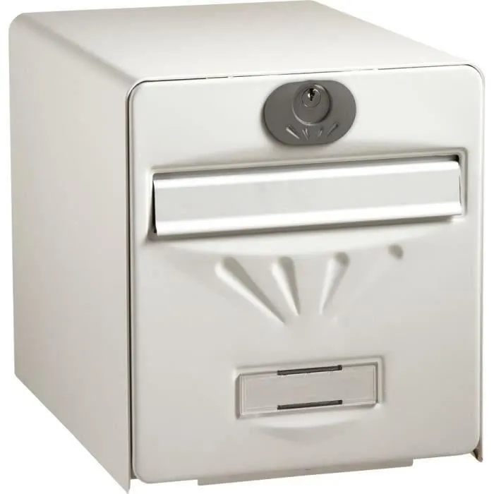 Burg Wachter Buzón Costero en Acero Galvanizado - 2 Puertas - Blanco Burg Wachter Buzón Costero en Acero Galvanizado - 2 Puertas - Blanco