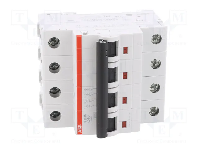 ABB S200M-C40 Interruptor magnetotérmico 4 polos 40A