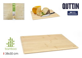 Quttin Tabla Cortar-Servir Bambú 38 cm x 30 cm (12 Unidades)