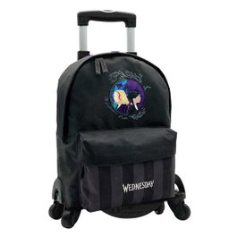 Toybags Mochila Americano Adaptable con carro Wednesday