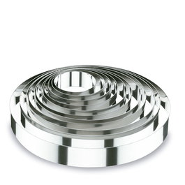 Lacor Molde Aro Alto de Acero Inoxidable para Cocina, Diámetro 7 cm, Alto 6 cm