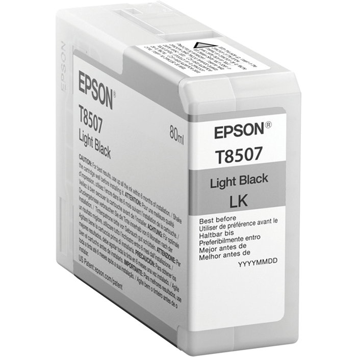 Epson Cartucho Negro claro T850700 Singlepack Light Black 80 ml Epson Cartucho Negro claro T850700 Singlepack Light Black 80 ml
