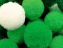 Liderpapel Pompones de Colores Tonalidades Verdes 1,5 cm, 80 unidades