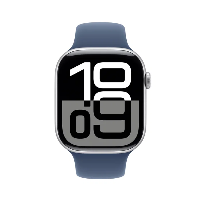 Apple Watch Series 10 GPS + Cellular 46 mm Caja Aluminio Plata con Pulsera Sport Denim - S/M - Smartwatch con Pantalla OLED, 4G, WiFi, watchOS 11, 64 GB, Resistente al Agua Apple Watch Series 10 GPS + Cellular 46 mm Caja Aluminio Plata con Pulsera Sport Denim - S/M - Smartwatch con Pantalla OLED, 4G, WiFi, watchOS 11, 64 GB, Resistente al Agua