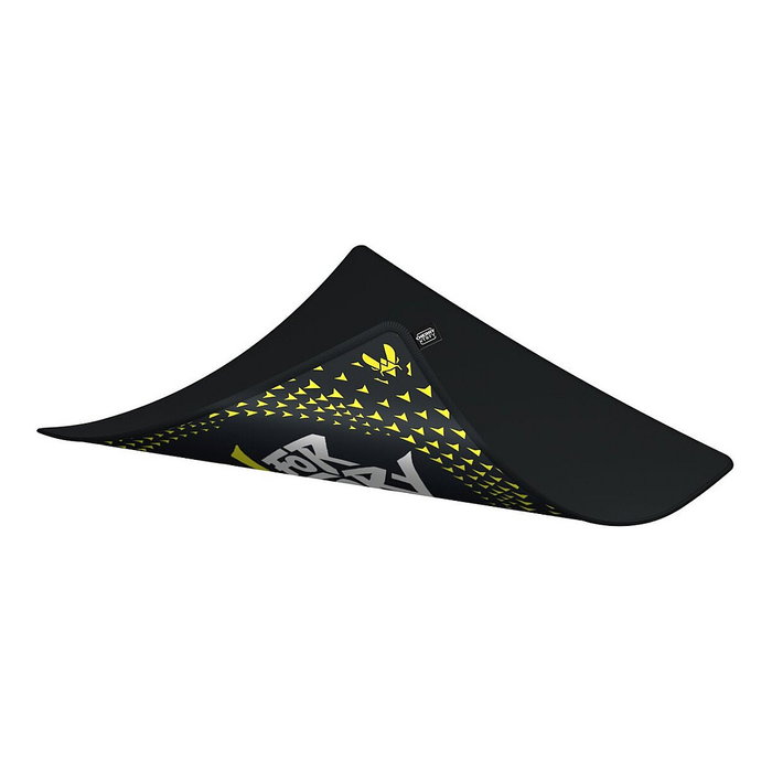 Cherry XTRFY GP5 Vitality Black Alfombrilla de Ratón para Gaming L Negro Blanco Amarillo Tela Caucho Bordes Rematados Base Antiderrapante Lavable