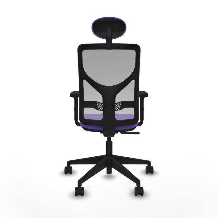 PIQUERAS Y CRESPO Silla de oficina Motilla con mecanismo Sincro, Tela Lila y Malla Gris PIQUERAS Y CRESPO Silla de oficina Motilla con mecanismo Sincro, Tela Lila y Malla Gris
