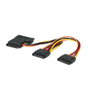 ROLINE Adaptador de Cable de Alimentación Y Interno SATA de 15 Pines a 3 SATA, Negro, 0.3 m, Referencia: Y-ADAPTERKBL SATA/3X SATA