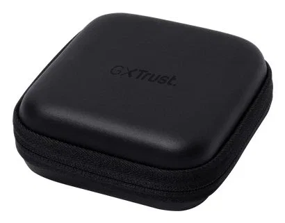 Trust GXT 406 Pine Auriculares Gaming Intraural con Micrófono Boom Extraíble y Estuche Protector - Negro