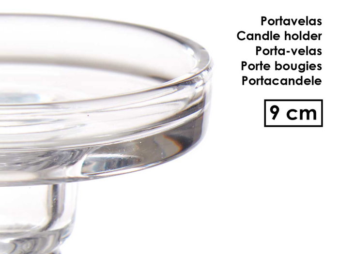 Giftdecor Candelabro Cristal Bola S 9 cm Transparente (Set de 24) Giftdecor Candelabro Cristal Bola S 9 cm Transparente (Set de 24)