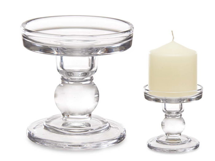 Giftdecor Candelabro Cristal Bola S 9 cm Transparente (Set de 24) Giftdecor Candelabro Cristal Bola S 9 cm Transparente (Set de 24)