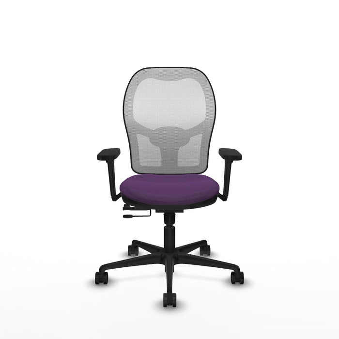 PIQUERAS Y CRESPO Silla de oficina Jorquera con mecanismo Sincro/Traslack, Morado y Blanco PIQUERAS Y CRESPO Silla de oficina Jorquera con mecanismo Sincro/Traslack, Morado y Blanco