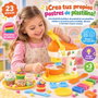 Jugatoys - pequeñ@sartistas Juego de plastilina batidora y accesorios de 23 piezas