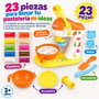 Jugatoys - pequeñ@sartistas Juego de plastilina batidora y accesorios de 23 piezas
