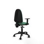 PIQUERAS Y CRESPO Silla de oficina Aýna Verde esmeralda con brazos 1D