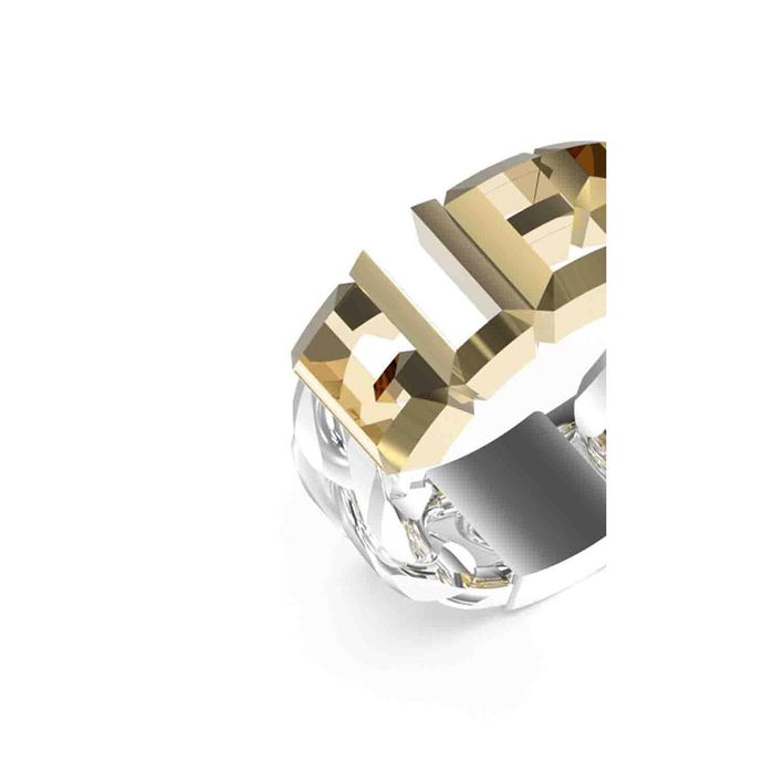 Anillo Mujer Guess JUMR03206JWYGST62 22 Plateado Dorado