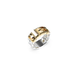 Anillo Mujer Guess JUMR03206JWYGST62 22 Plateado Dorado
