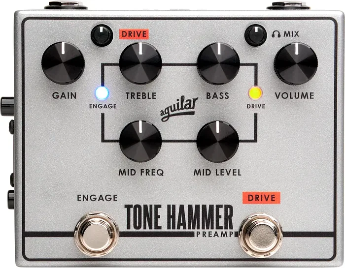 Aguilar Tone Hammer Preamplificador D.I. Compacto con Circuito TH y Salida de Auriculares Aguilar Tone Hammer Preamplificador D.I. Compacto con Circuito TH y Salida de Auriculares