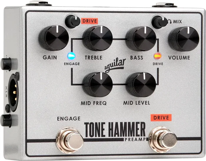 Aguilar Tone Hammer Preamplificador D.I. Compacto con Circuito TH y Salida de Auriculares Aguilar Tone Hammer Preamplificador D.I. Compacto con Circuito TH y Salida de Auriculares