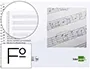 Liderpapel Bloc música pentagrama 3mm folio apaisado 100 g/m2 20 hojas