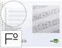 Liderpapel Bloc música pentagrama 3mm folio apaisado 100 g/m2 20 hojas