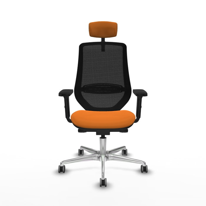 PIQUERAS Y CRESPO Silla de oficina Mardos Naranja y Negro