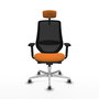 PIQUERAS Y CRESPO Silla de oficina Mardos Naranja y Negro
