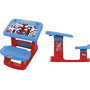 Chicos Pupitre con banco Spidey 57x73x49 cm con gran superficie de trabajo