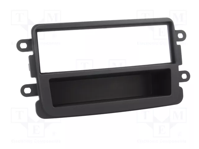 PER.PIC. Bastidor de montaje de radio 1 DIN para Dacia, gris oscuro