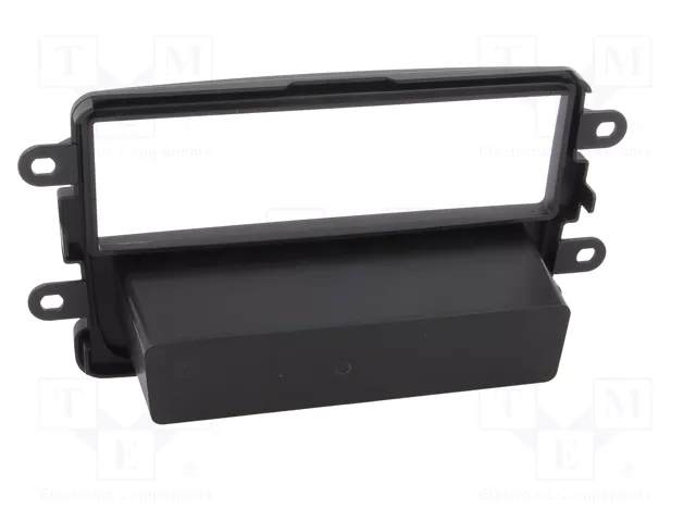 PER.PIC. Bastidor de montaje de radio 1 DIN para Dacia, gris oscuro
