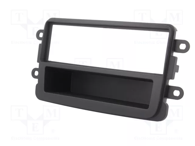 PER.PIC. Bastidor de montaje de radio 1 DIN para Dacia, gris oscuro