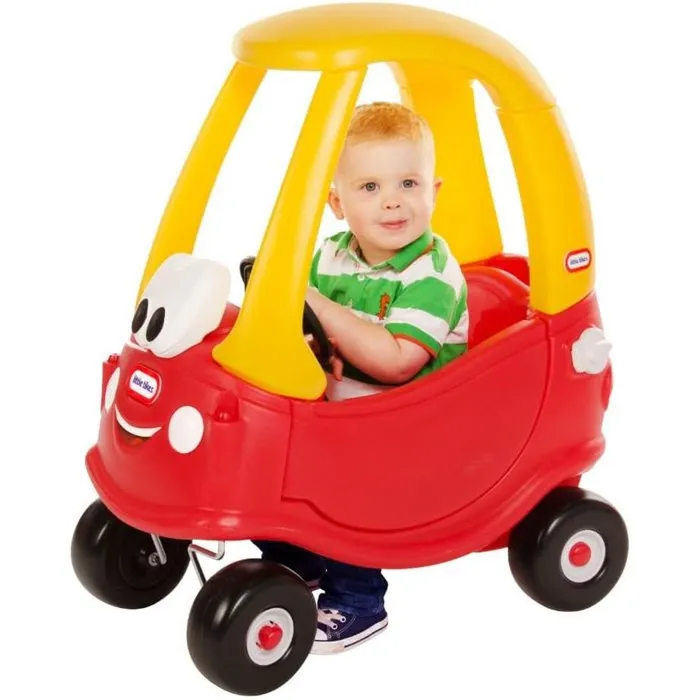 Little Tikes Cozy Coupe Cochecito Infantil Rojo con Puertas, Claxon y Suelo Desmontables - A partir de 18 Meses