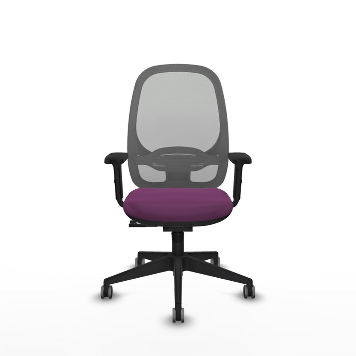 PIQUERAS Y CRESPO Silla de oficina Cilanco con mecanismo Sincro, Morado y Gris