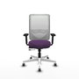 PIQUERAS Y CRESPO Silla de oficina Zulema Morado y Blanco
