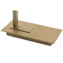 DKD Home Decor Lámpara de Sobremesa Acero Patinado Dorado