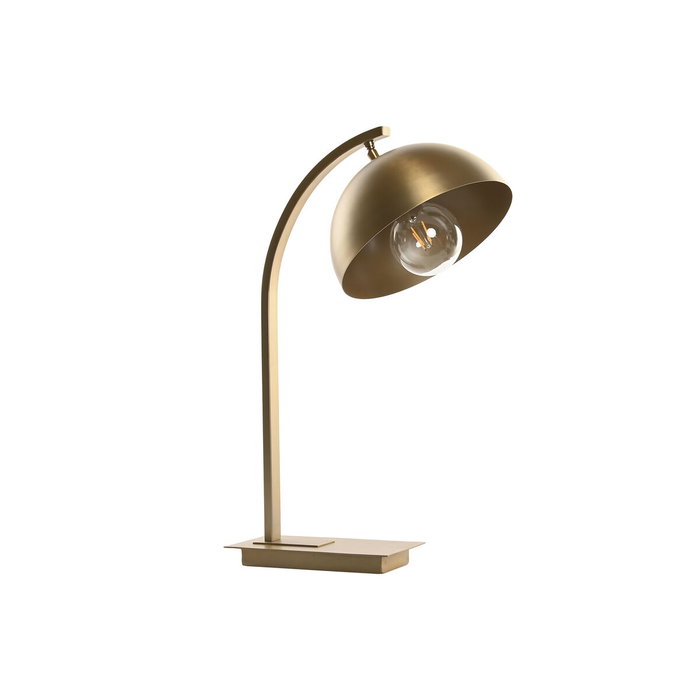 DKD Home Decor Lámpara de Sobremesa Acero Patinado Dorado DKD Home Decor Lámpara de Sobremesa Acero Patinado Dorado