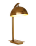 DKD Home Decor Lámpara de Sobremesa Acero Patinado Dorado