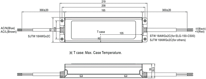 MEAN WELL ELG-150-C700 Alimentador LED 149,8W 700mA