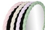 DKD Home Decor Pack de 4 Espejos de ABS y Cristal 44x44 cm Surtidos