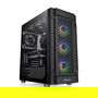 Thermaltake Versa T27 ARGB Black Midi Tower PC Gaming ATX EATX Micro ATX Mini-ITX con Panel de Vidrio Templado y Gestión de Cables