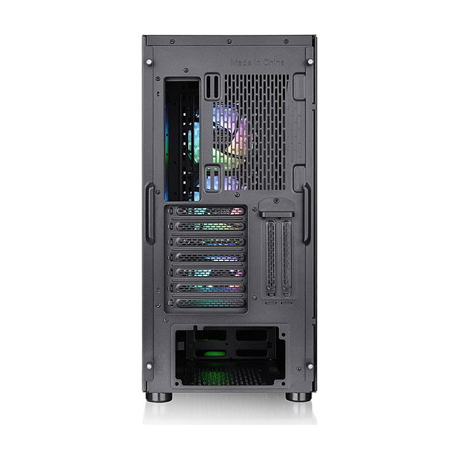 Thermaltake Versa T27 ARGB Black Midi Tower PC Gaming ATX EATX Micro ATX Mini-ITX con Panel de Vidrio Templado y Gestión de Cables