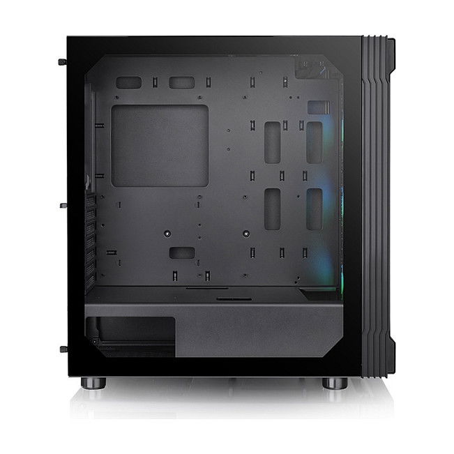 Thermaltake Versa T27 ARGB Black Midi Tower PC Gaming ATX EATX Micro ATX Mini-ITX con Panel de Vidrio Templado y Gestión de Cables