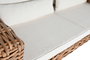 DKD Home Decor Indonesia 1c24 Sofá Natural Crudo Ratán 220 x 98 x 64 cm Set de 4 con Cojines