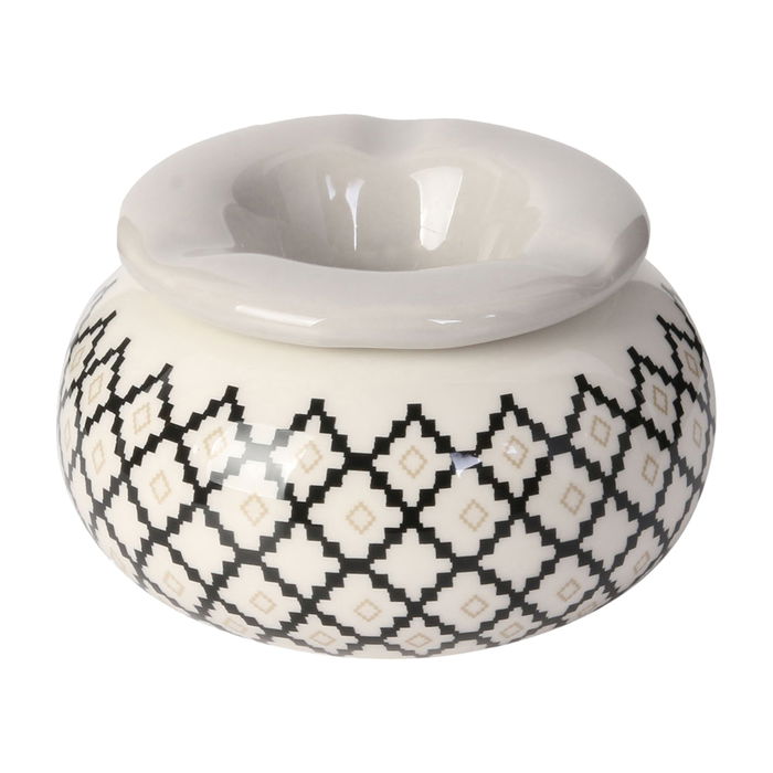 Home Deco Factory Cenicero Mirage de Cerámica Diámetro 10,5 cm Altura 6 cm