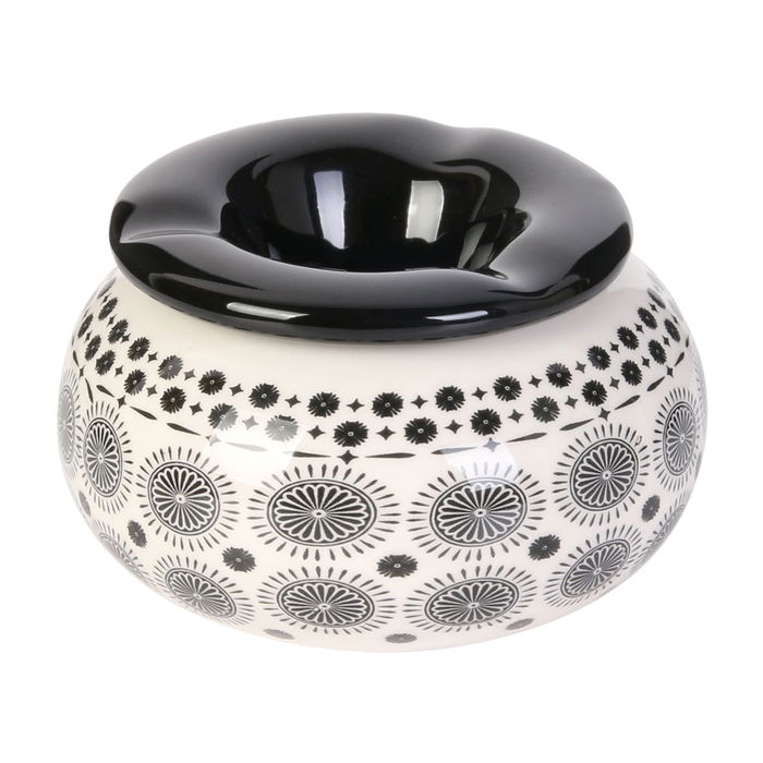 Home Deco Factory Cenicero Mirage de Cerámica Diámetro 10,5 cm Altura 6 cm