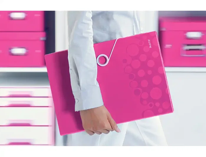 Leitz Wow Carpeta Clasificadora Polipropileno A4 6 Separadores + Extra Ancho Fucsia 38x330x254 mm Leitz Wow Carpeta Clasificadora Polipropileno A4 6 Separadores + Extra Ancho Fucsia 38x330x254 mm